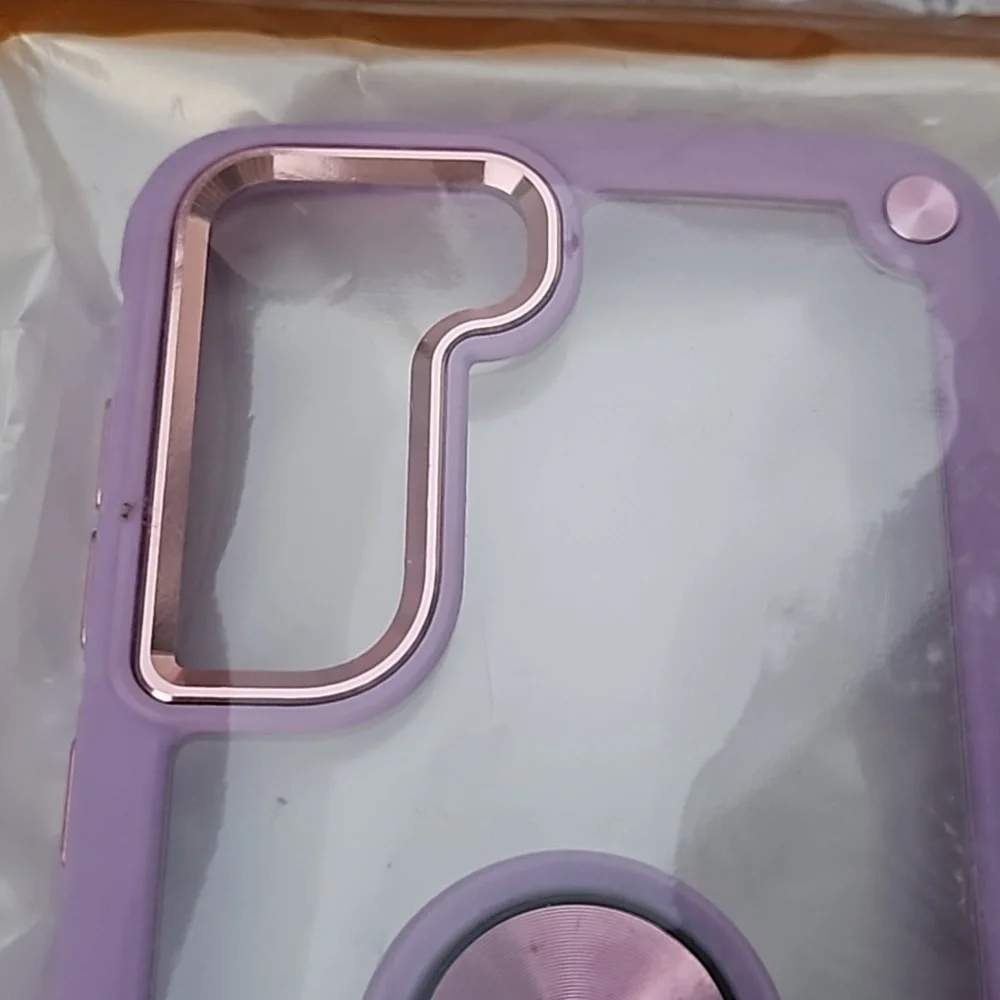 NEW!!S23plus Samsung Galaxy Clear and Lavender Phone Case!!